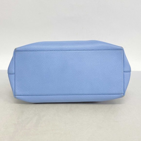 Gucci Interlocking G Handbag 449651 Leather Blue Champagne 2-Way Bag for Women - Picture 3 of 14